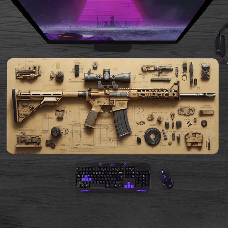 Gaming Keyboard Mouse - Мягкий игровой коврик для мыши и