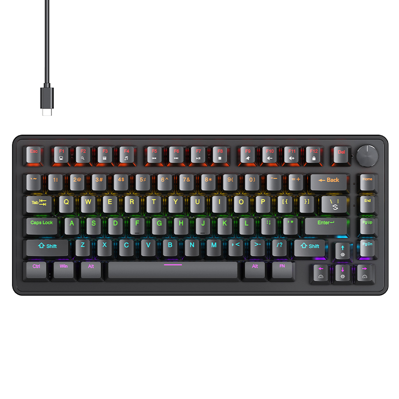 Keyboard Gaming Blue Switch - Механическая клавиатура APAYADO K82 75% проводная,