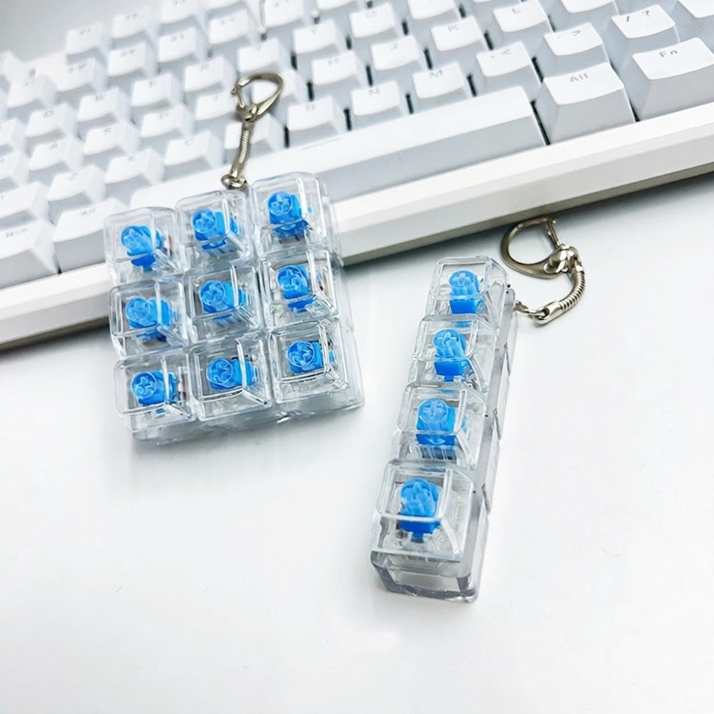 Gaming Keyboard Tester - Миниатюрный механический переключатель-антистресс, брелок, пластиковый портативный