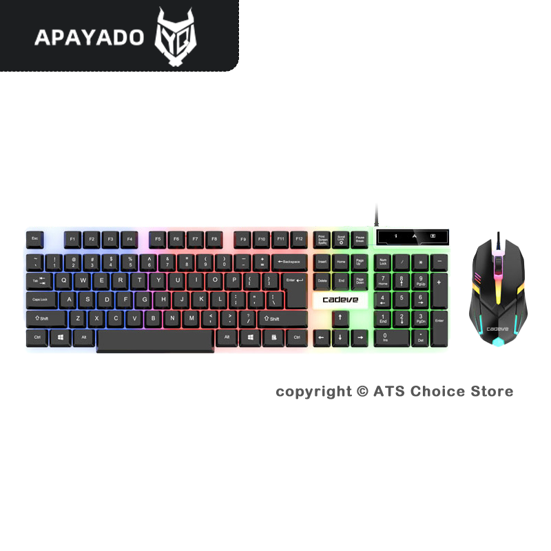 Gaming Keyboard And Mouse Combo - Игровой комплект клавиатура-мышь APAYADO LDK9122, 104