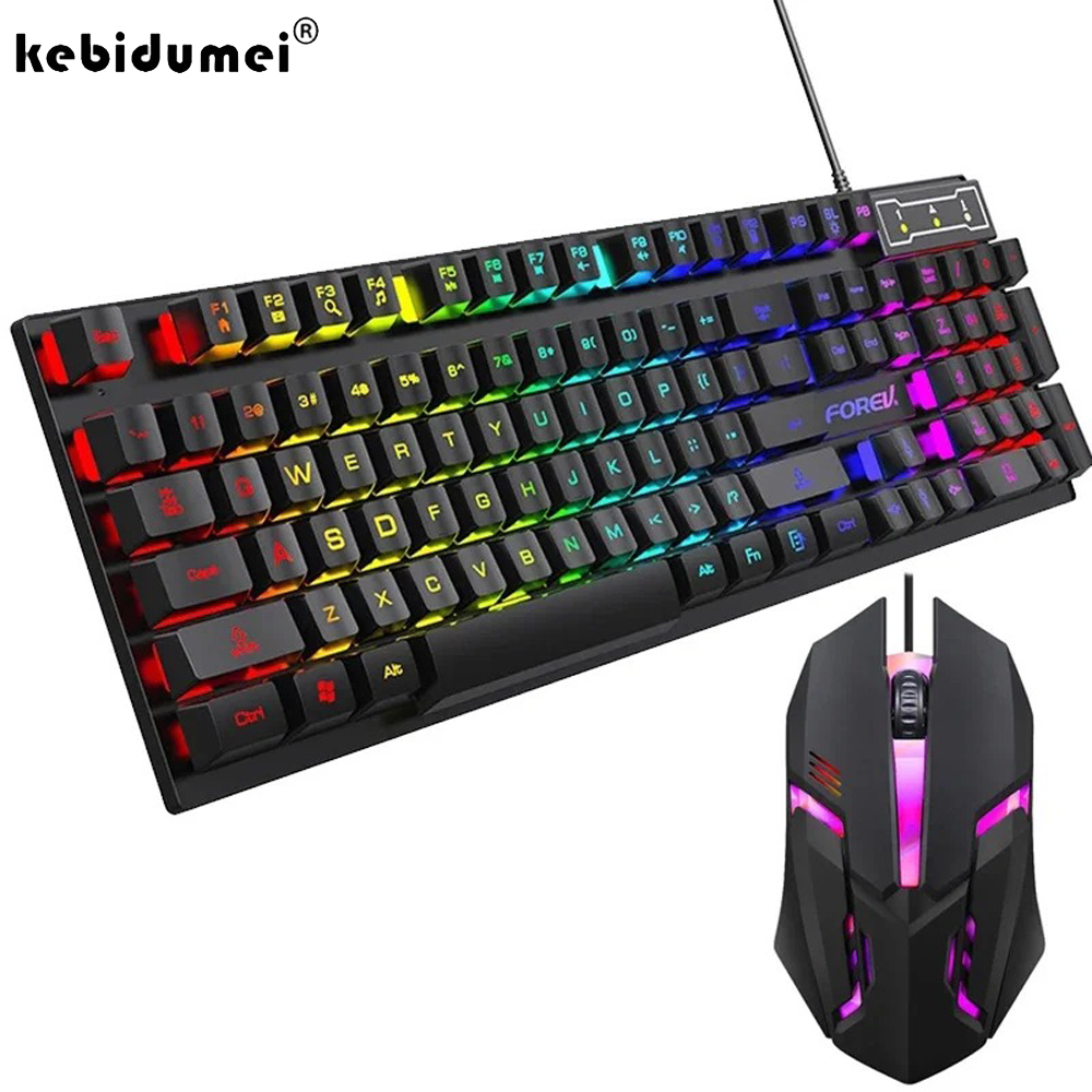 Gaming Keyboard Half - Механическая клавиатура Kebidumei с подсветкой, 104