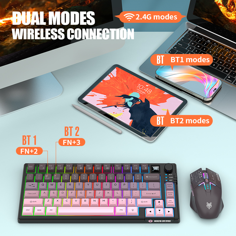 2.4G – беспроводная игровая кл – обзор и цена Gaming Keyboard Mechanical Wireless