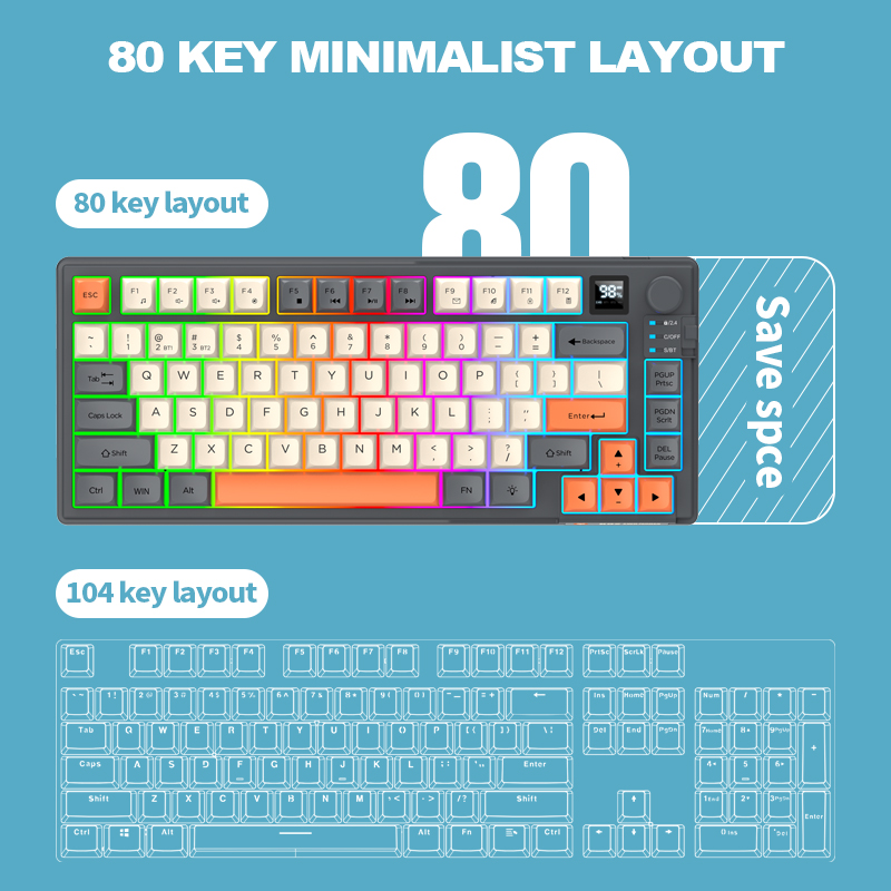 2.4G – беспроводная игровая кл – обзор и цена Gaming Keyboard Mechanical Wireless