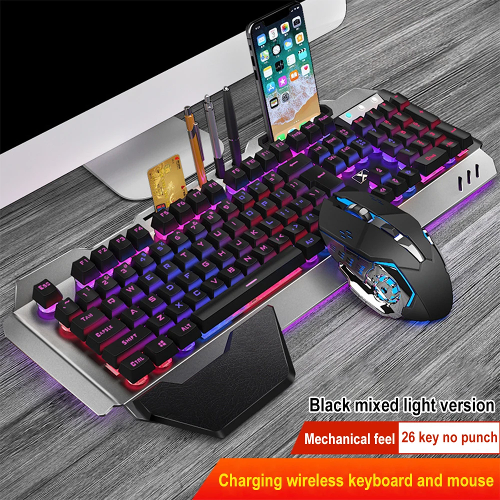 K680 перезаряжаемый 2,4G беспр – обзор и цена Gaming Keyboard Mechanical Wireless
