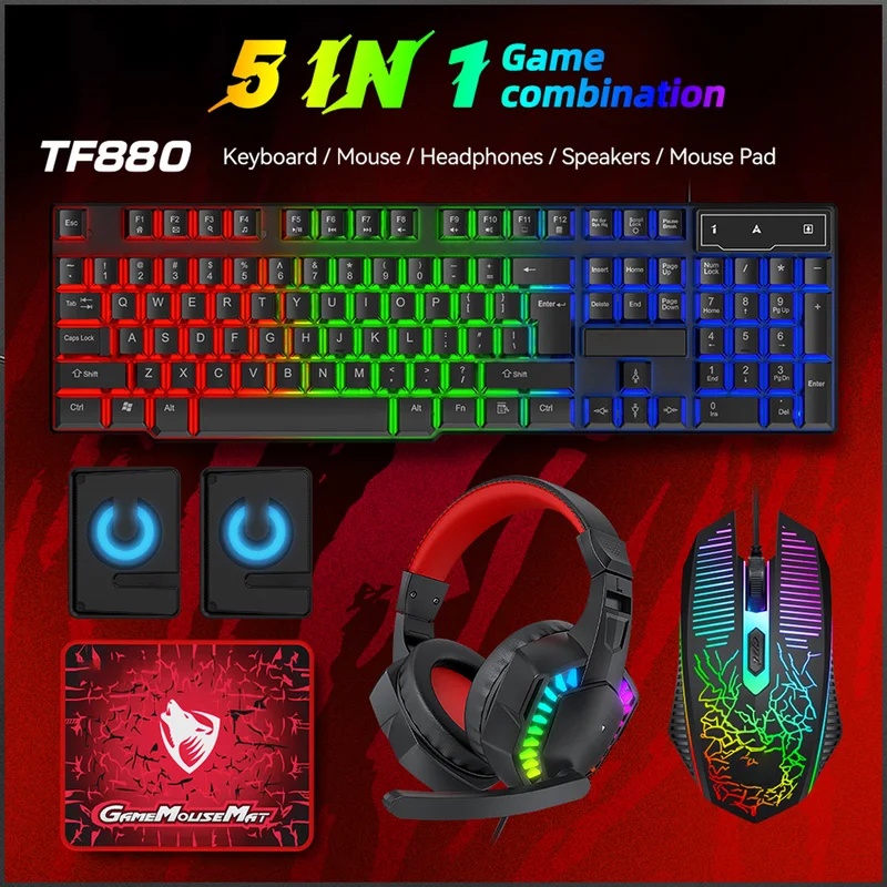 Игровой набор 5-в-1: клавиатур – обзор и цена Gaming Keyboard And Mouse Combo