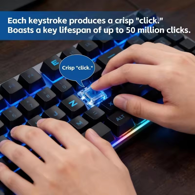 10/30 шт. 3-контактные механич – обзор и цена Keyboard Gaming Blue Switch