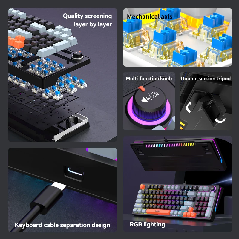 Проводная игровая клавиатура G – обзор и цена Keyboard Gaming Blue Switch