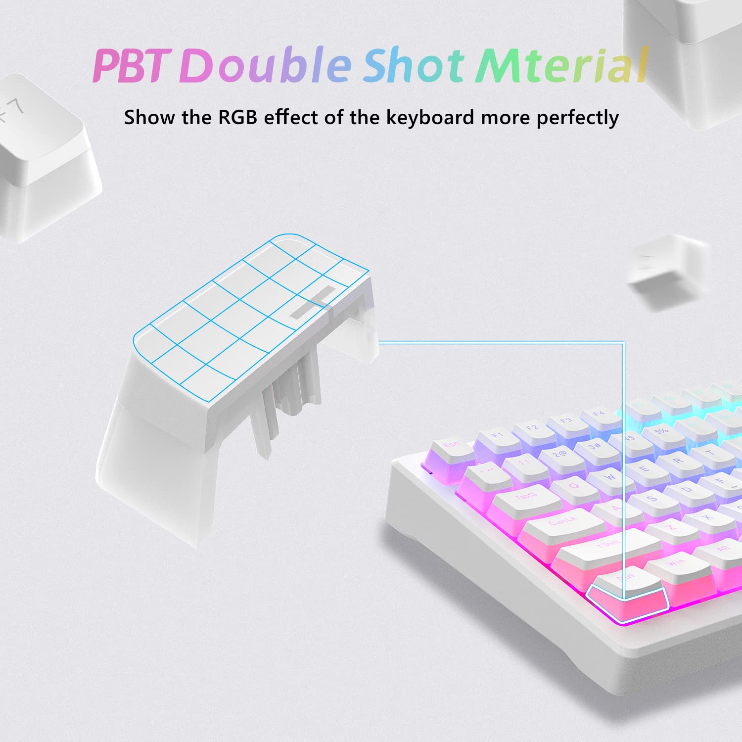 129 белых кейкапов Pudding, пр – обзор и цена Gaming Keyboard Brands