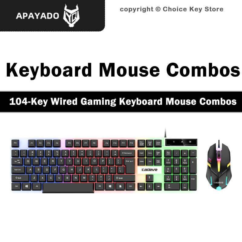 APAYADO LDK9122 Проводной игро – обзор и цена Gaming Keyboard And Mouse Combo